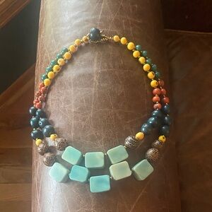 Noonday Multicolor Beaded Necklace